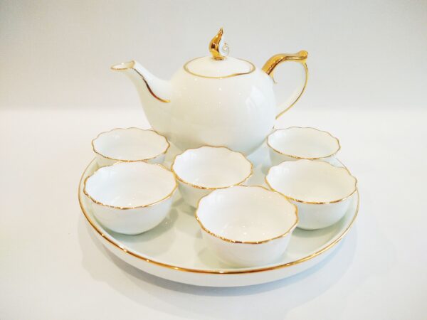 Porcelanowy zestaw do herbaty Perła
